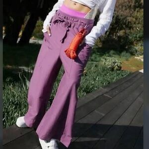 NWT FP MOVEMNET Fresh start wide leg, purple